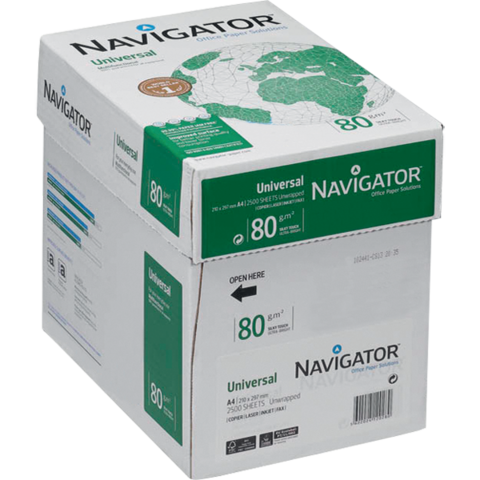Biuro popierius Navigator A4, 80 g., 1 dėžė